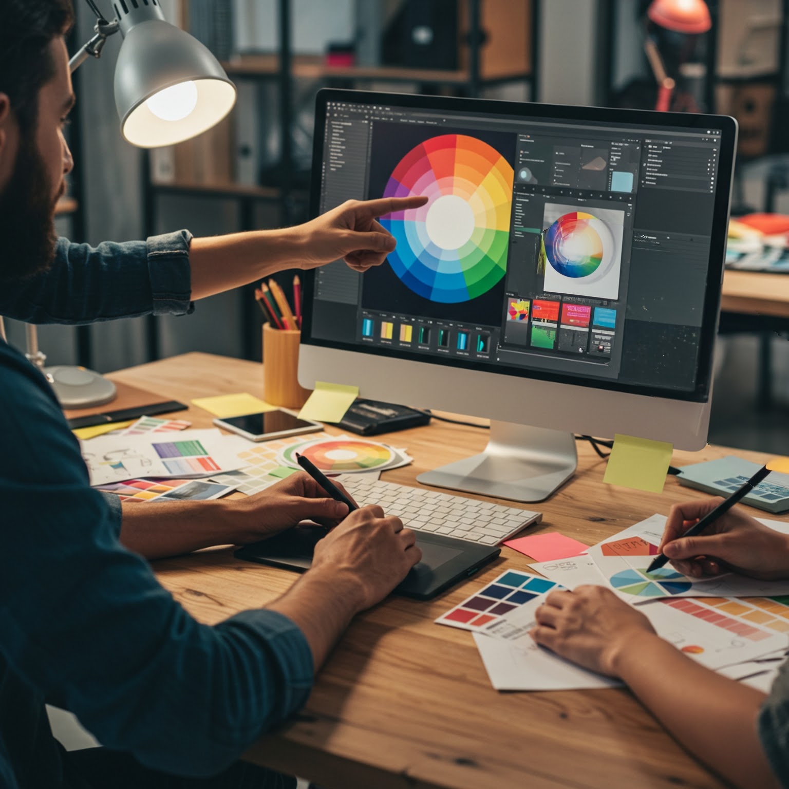 Diseño de material de marketing impreso